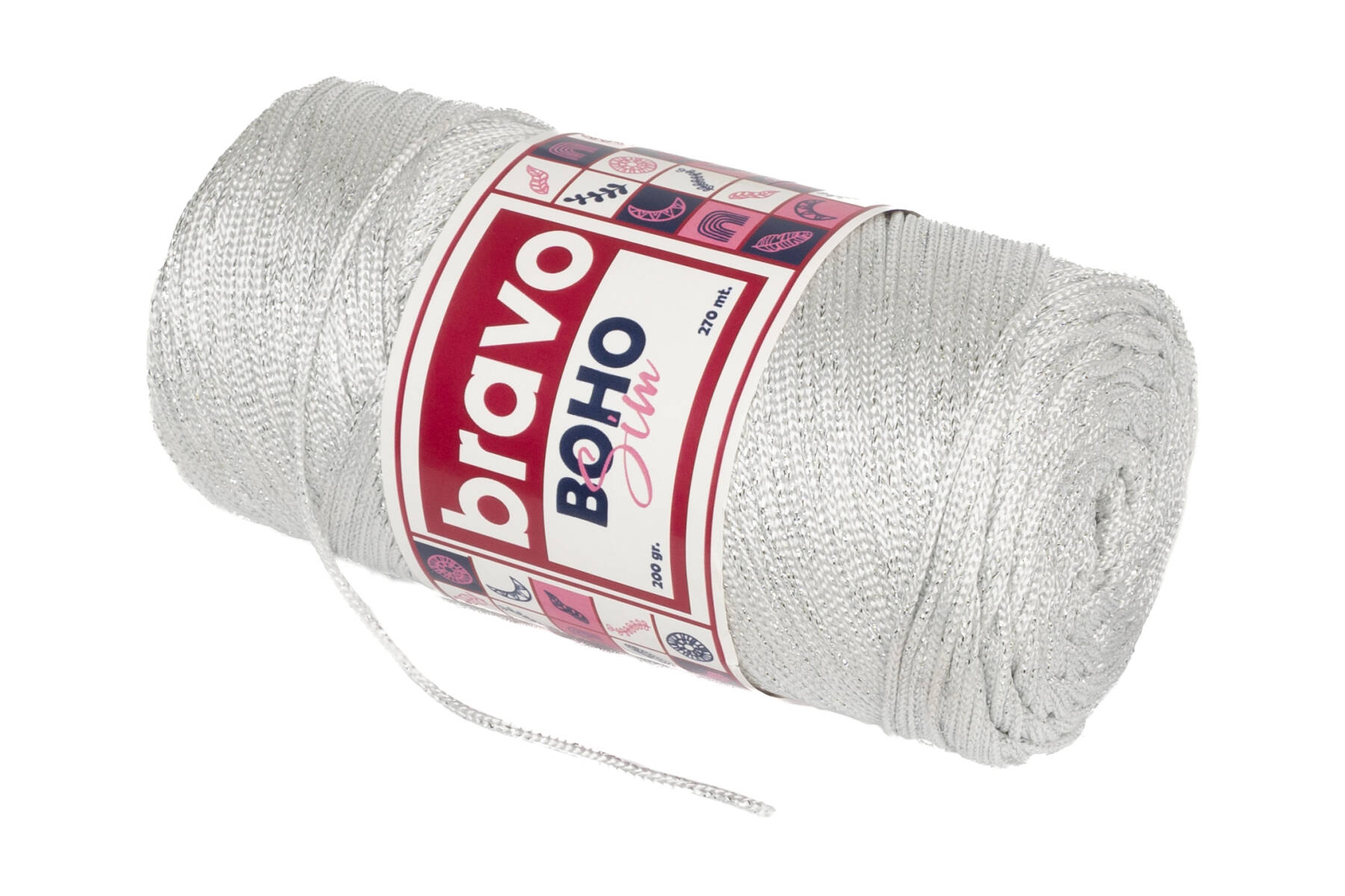 BRAVO BOHO SILVERY MACROME - 15