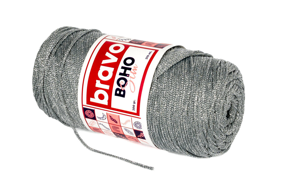 BRAVO BOHO SILVERY MACROME - 6