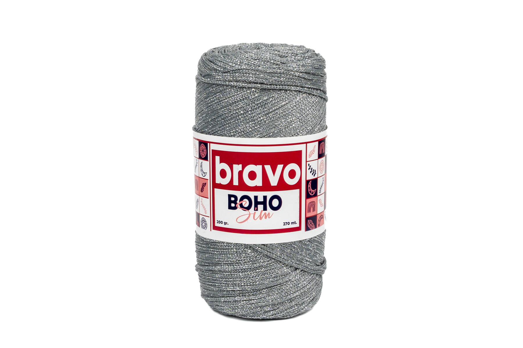 BRAVO BOHO SILVERY MACROME - 25